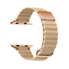 CORREA DE CUERO CON ACERO GOLD ROSE 38/40/41/42/44/45/49MM