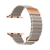 CORREA DE CUERO CON ACERO GOLD ROSE 38/40/41/42/44/45/49MM