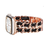 CORREA DE ESLABONES CON CUERO APPLEWATCH 38/40/41/42/44/45/49MM