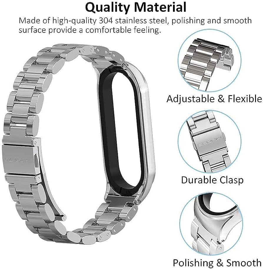 CORREA ESLABON INOXIDABLE PARA XIAOMI BAND 7