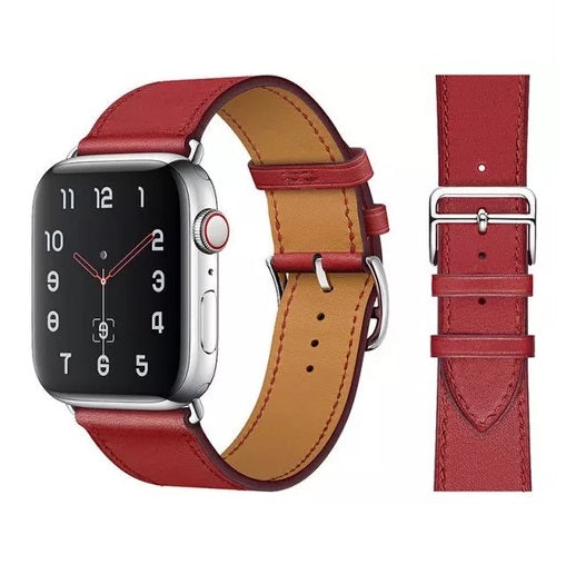 Correa De Cuero Para Smartwatch Y Apple Watch 38/40/41/42/44/45/49mm