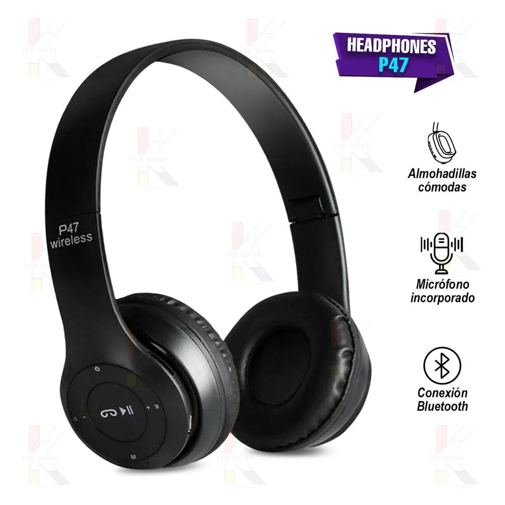 Auricular Vincha Audifonos Bluetooth P47 Caracteristicas AUDIFONOS