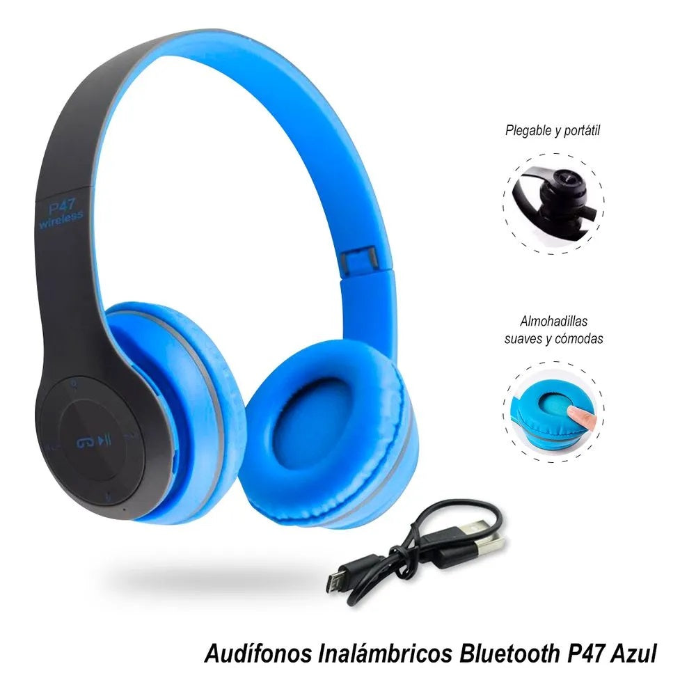 AUDIFONOS BLUETOOTH VINCHA P47