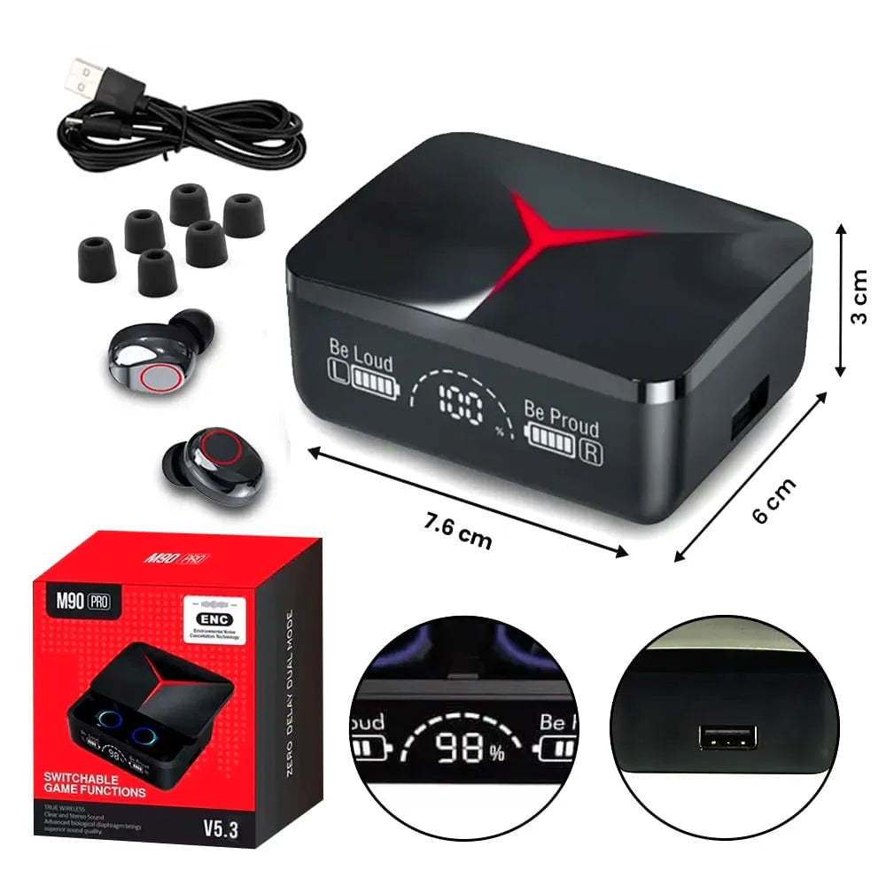 AUDIFONO INALAMBRICO BLUETOOTH GAMER M90 PRO