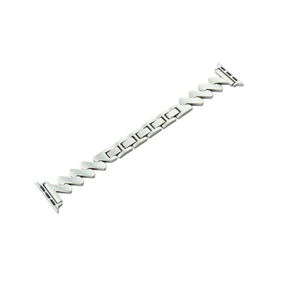 Correa de acero inoxidable para apple watch Zigzag 42-44-45-49mm