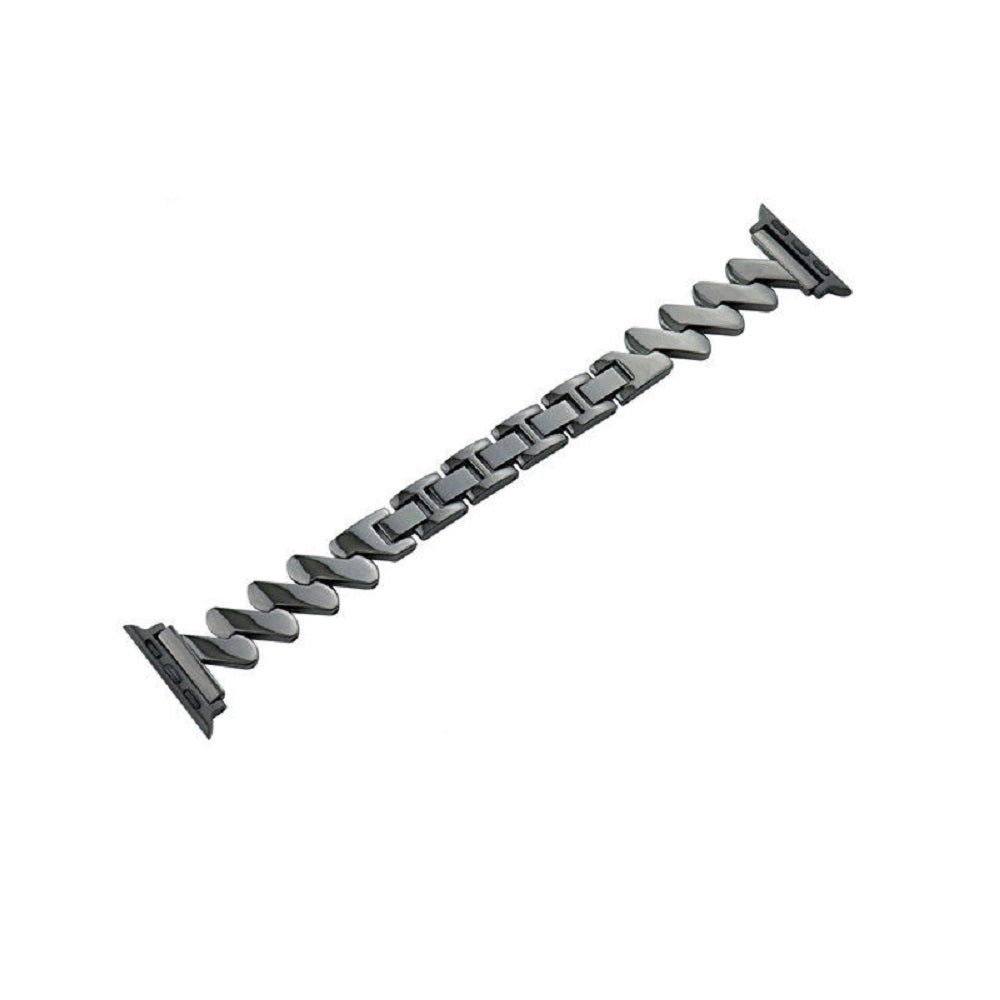 Correa de acero inoxidable para apple watch Zigzag 42-44-45-49mm