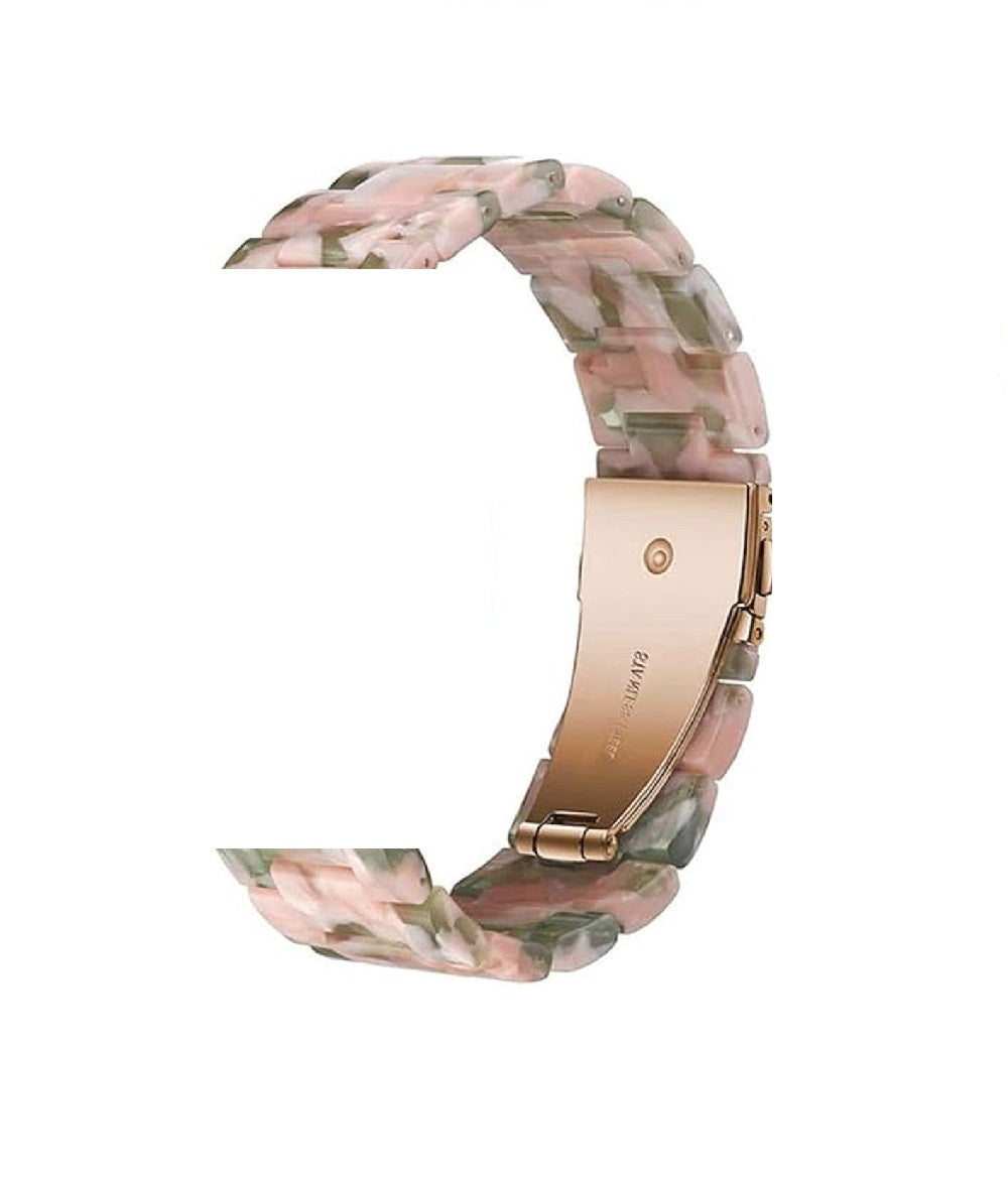 CORREA ESLABONES DISEÑO FLORES PARA SMARTWATCH DE 38/40/41/42/44/45/49MM