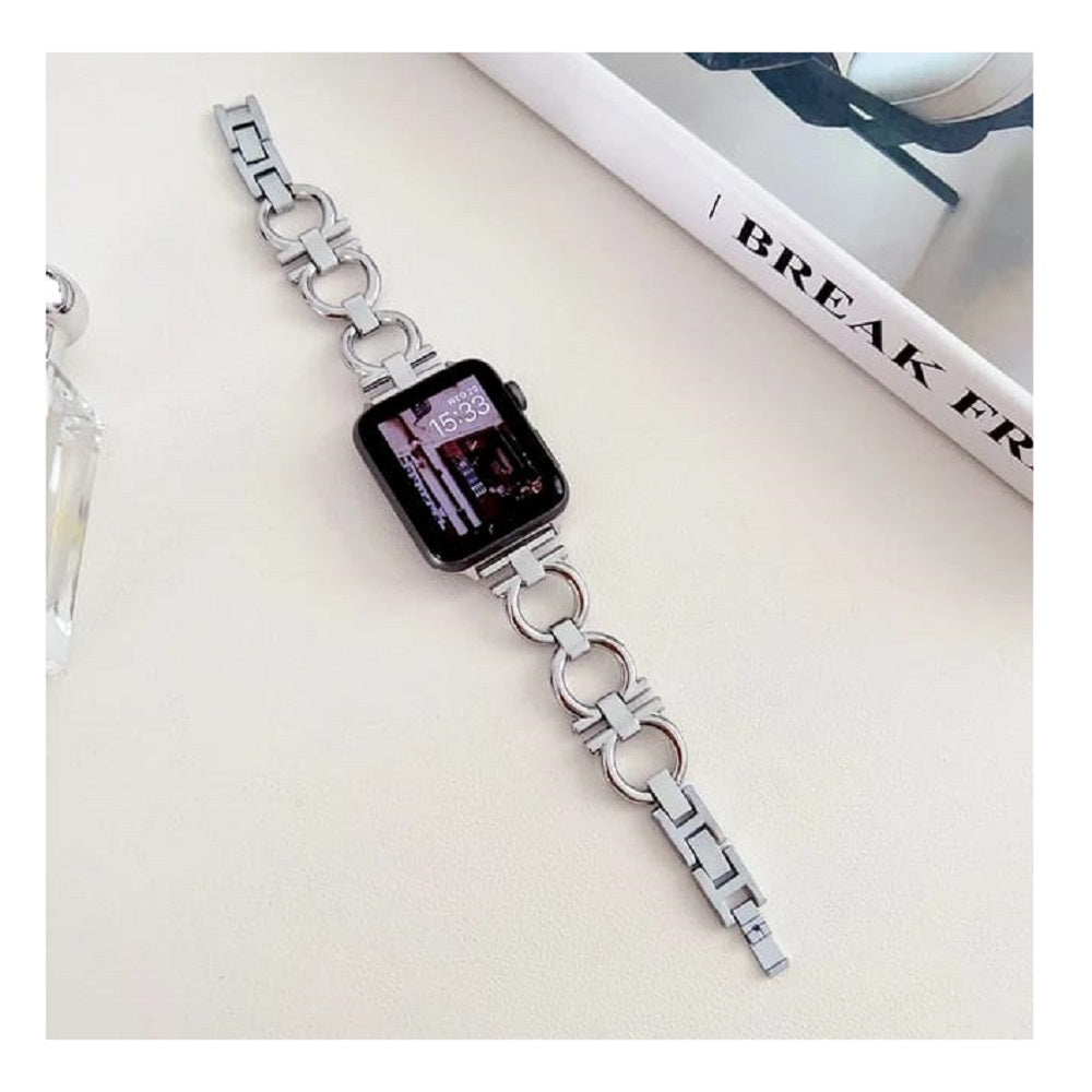 Correa Para Applewatch Y Watch Steel Chanel 38-40-41mm