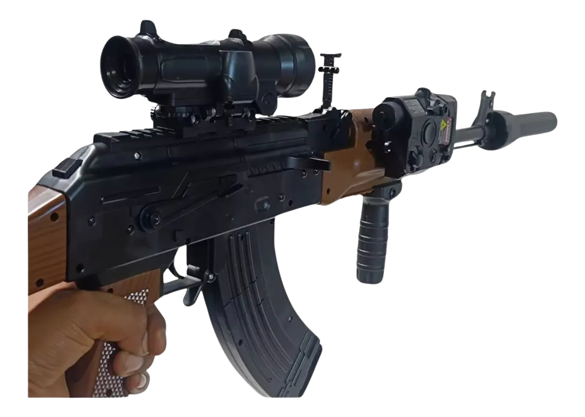 Fusil Ak-47 Rifle Con Balines De Hidrogel Recargable