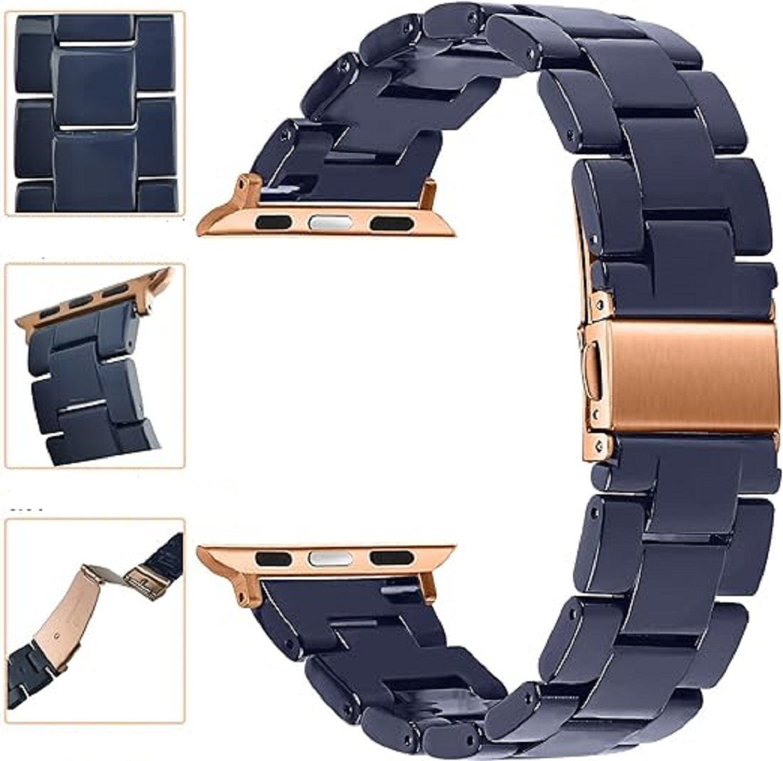 CORREA ESLABONES DE RESINA PARA APPLEWATCH DE 38/40/41/42/44/45/49MM