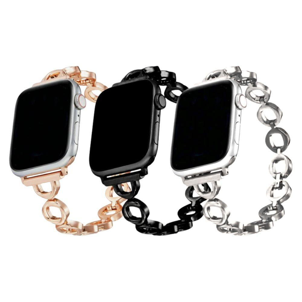 Correa de acero inoxidable apple watch Ring
