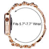 CORREA DE ESLABONES CON CUERO APPLEWATCH 38/40/41/42/44/45/49MM