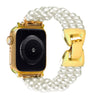 CORREA PERLAS CON ACERO PARA SMARTWATCH DE 38/40/41/42/44/45/49MM